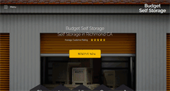 Desktop Screenshot of budget-self-storage.com