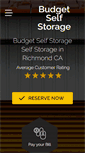 Mobile Screenshot of budget-self-storage.com