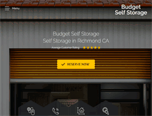 Tablet Screenshot of budget-self-storage.com
